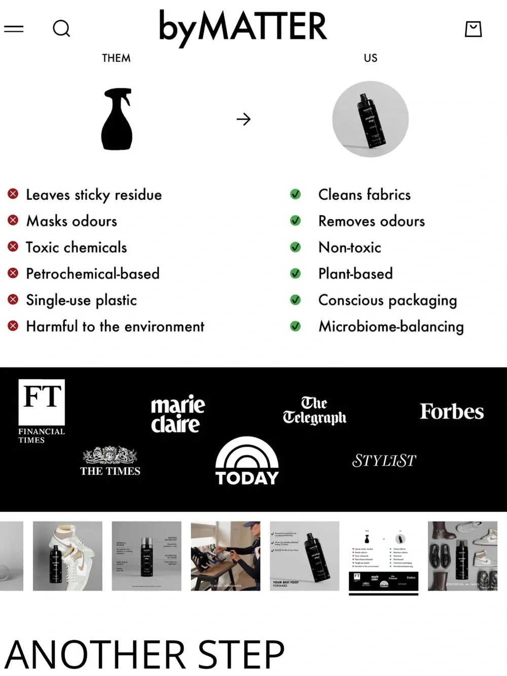 New Another Step Shoe Deodorizer Perfume by Matter extreme odour removal 72 hour